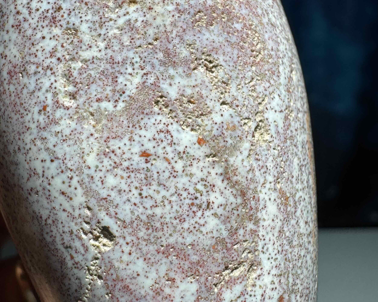 Sea Jasper mushroom carving | 4 1/8" tall | 207 grams