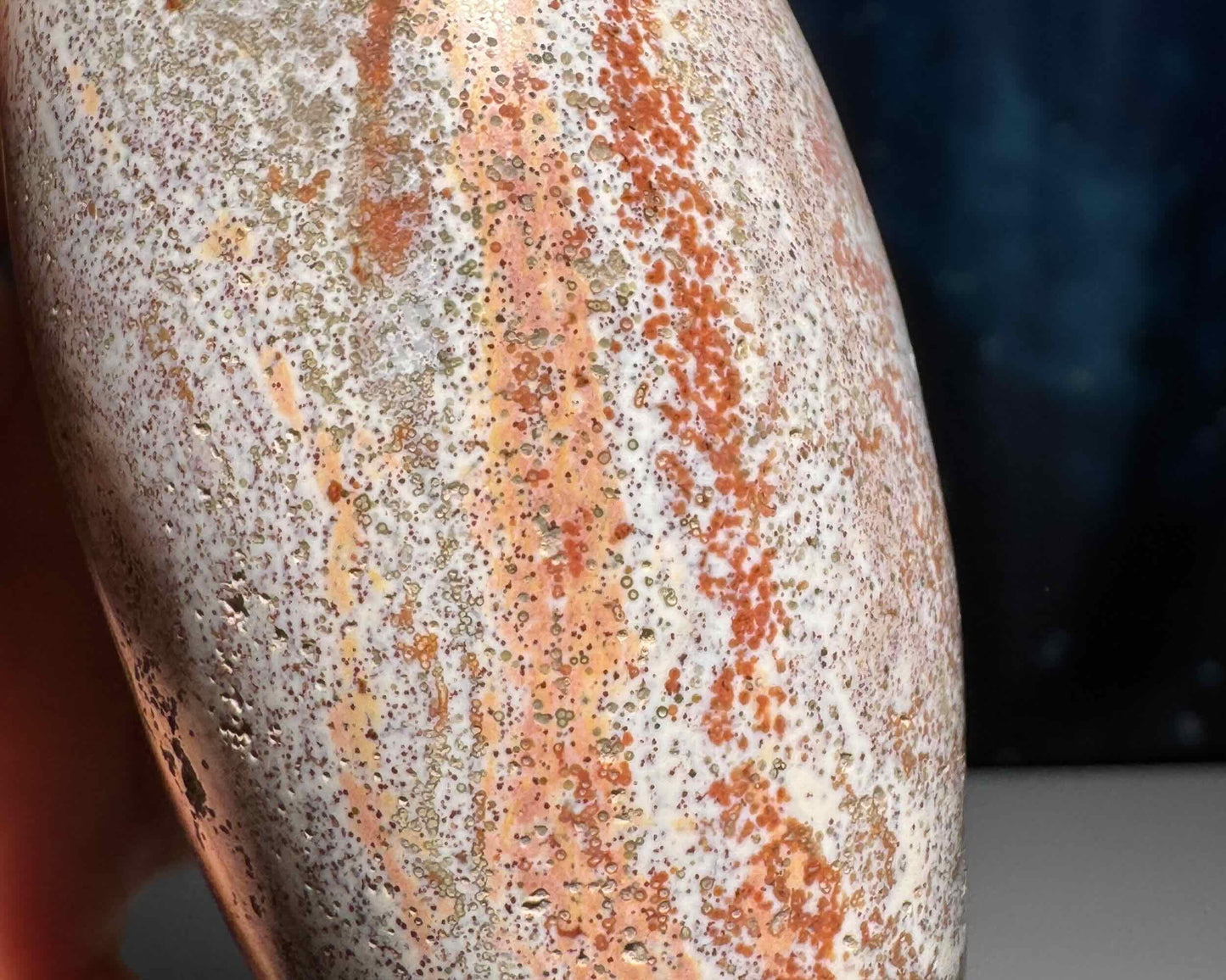 Sea Jasper mushroom carving | 4 1/8" tall | 207 grams