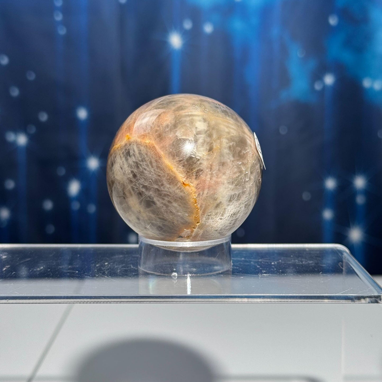 Black Moonstone sphere | 53mm | 207 grams | stand included