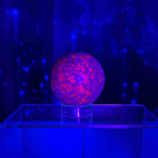 Ruby in Kyanite with Fuchsite sphere | 56mm | 349 grams | UV reactive | stand included
