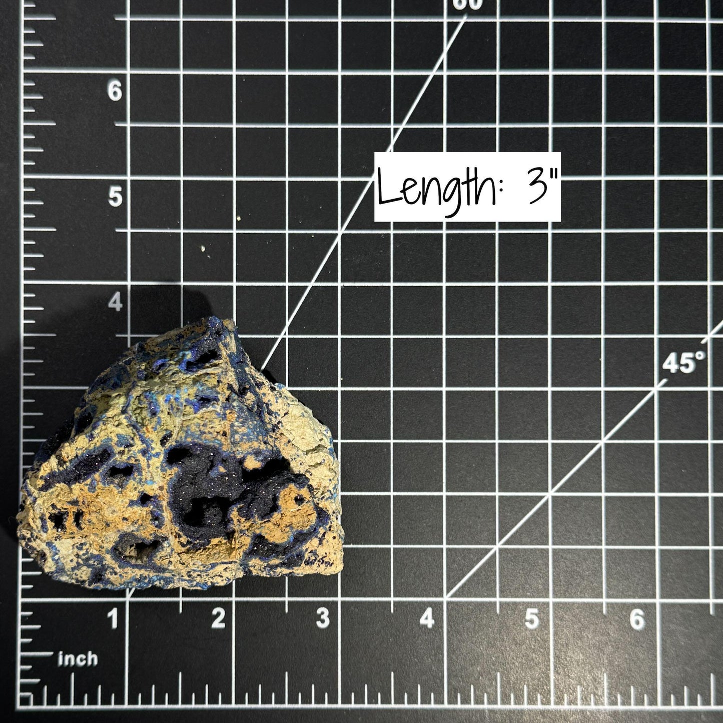 Azurite specimen | 3" long | 170 grams | in a soft matrix