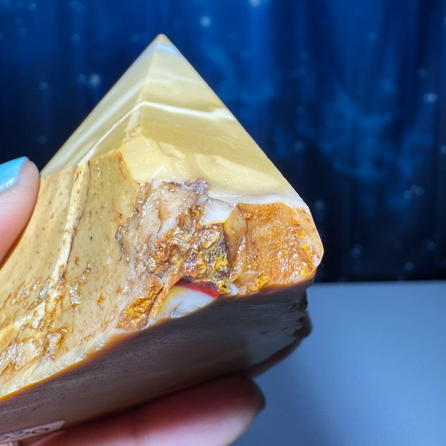 Mookaite Jasper cone | 3 7/8" tall | 216 grams | Mookaite point