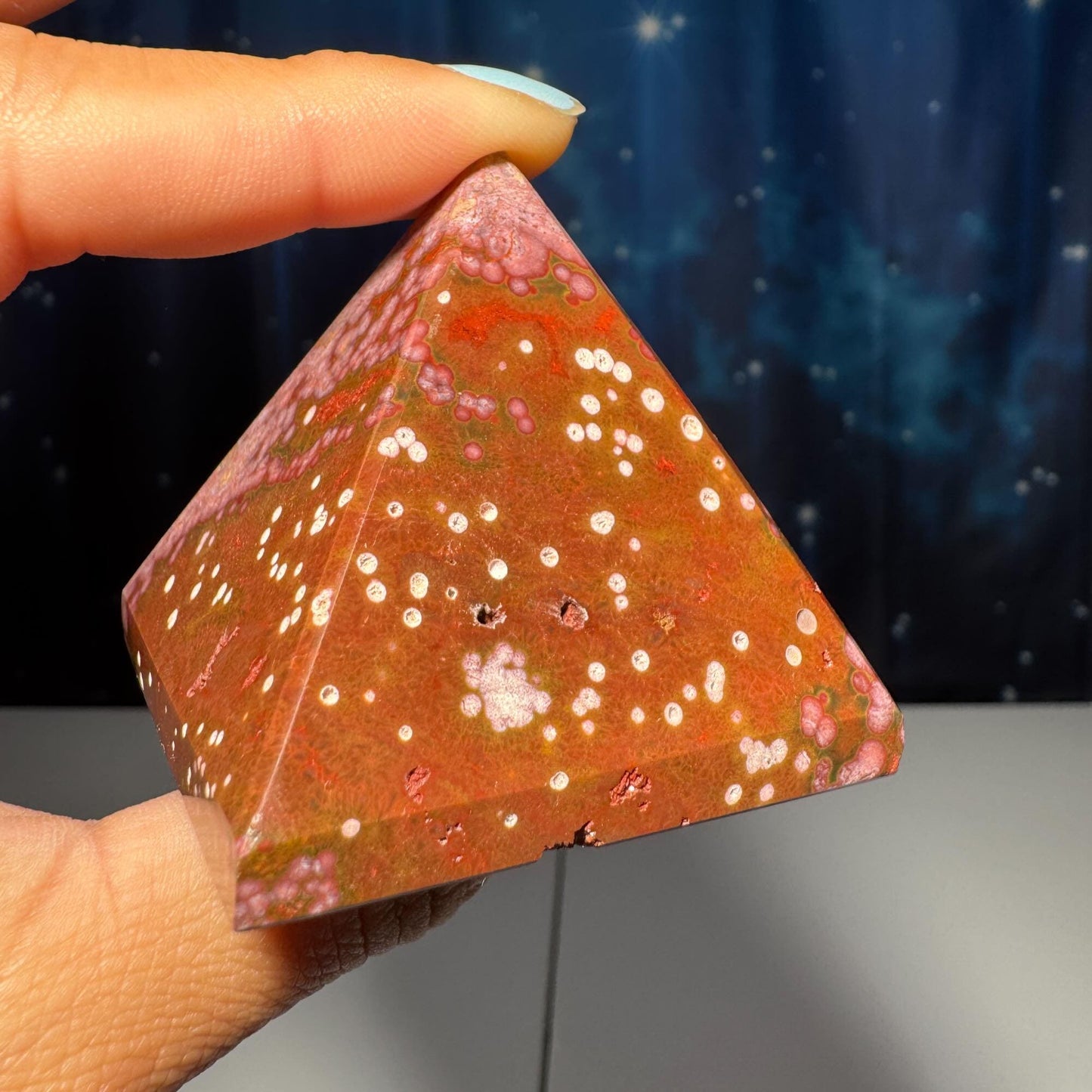 Sea Jasper pyramid | 1 7/8” long | 136 grams