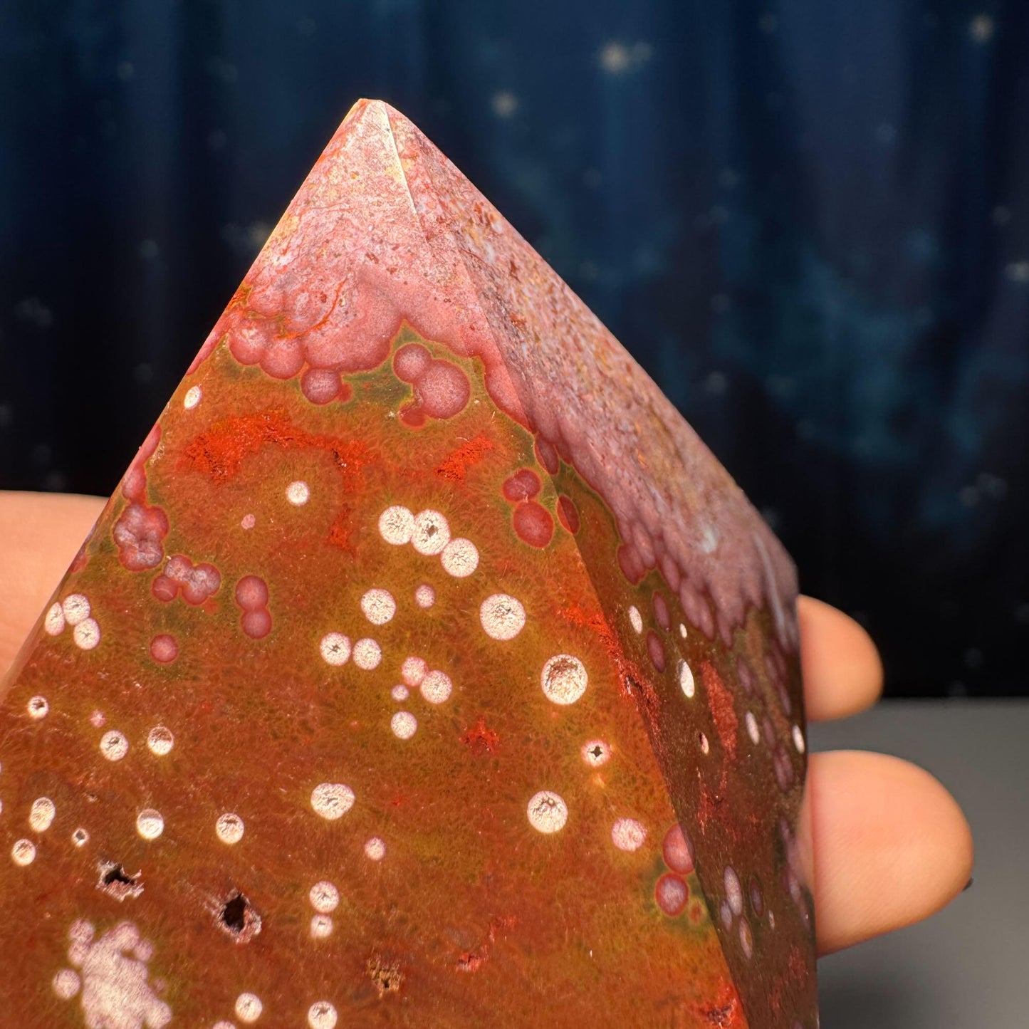 Sea Jasper pyramid | 1 7/8” long | 136 grams