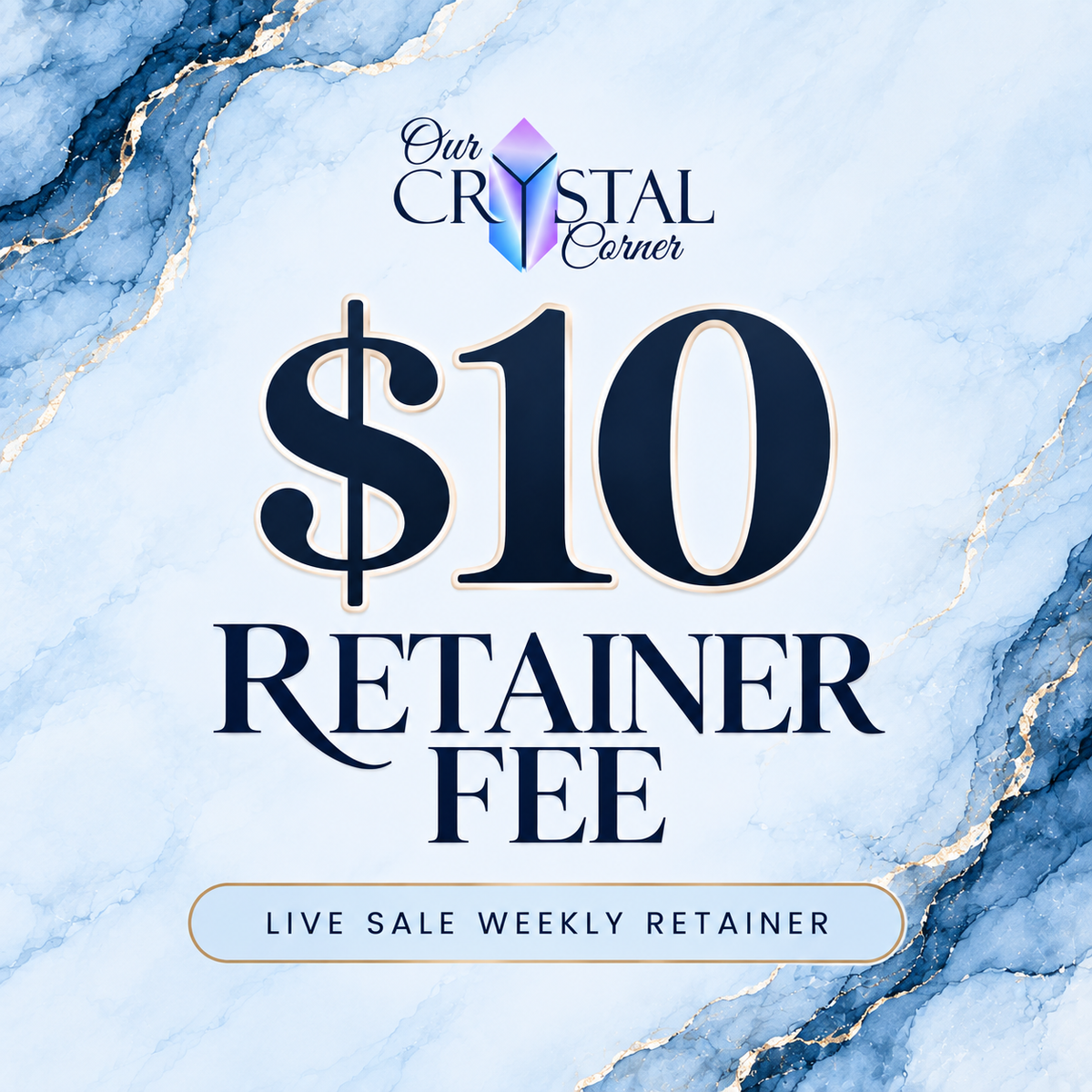 Live Sale Retainer – Required to Claim