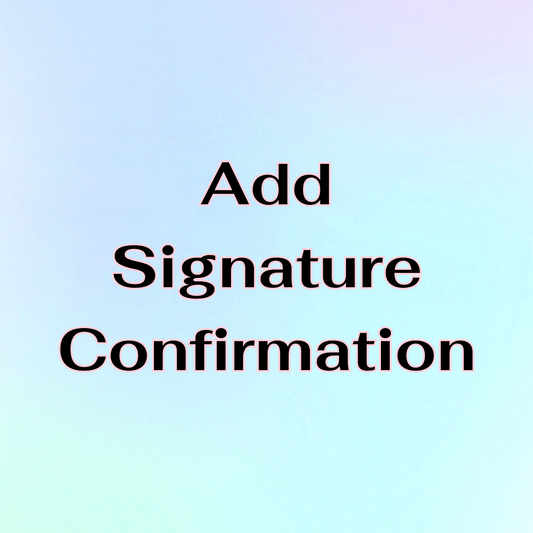 Signature Confirmation | USPS add-on