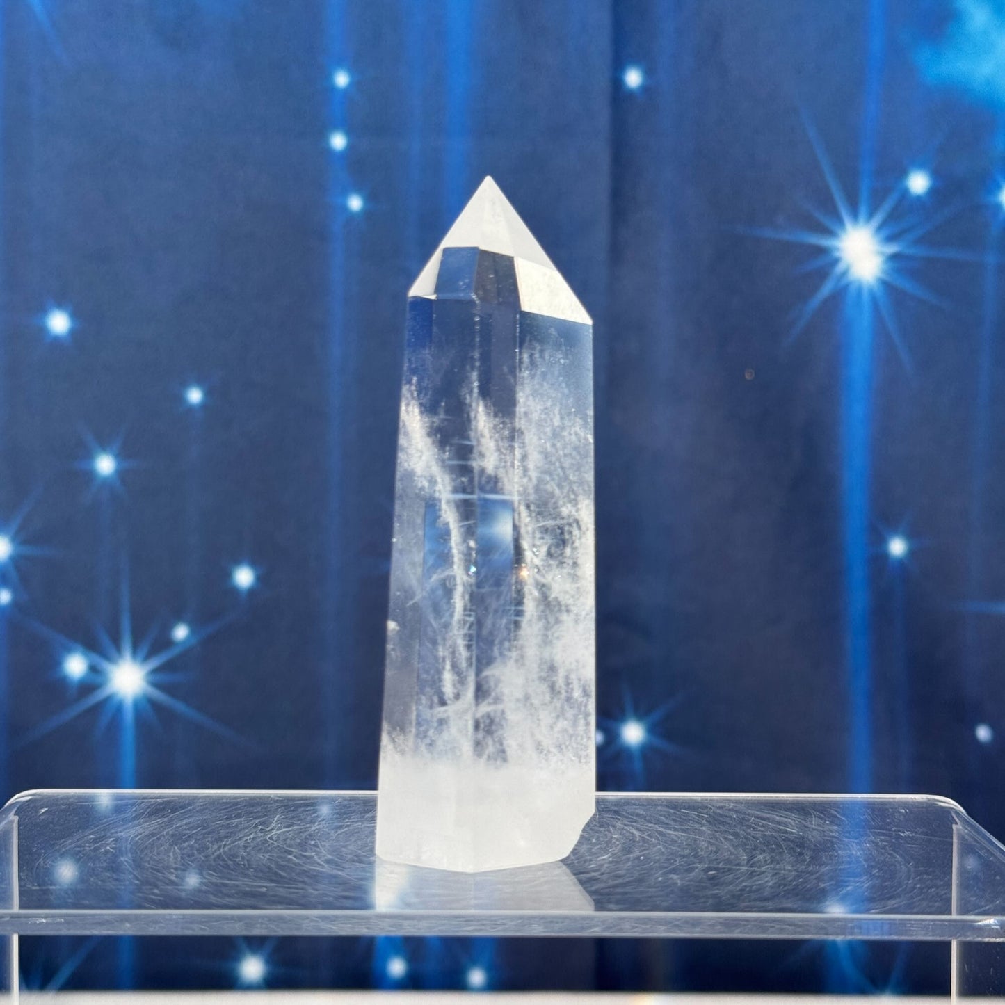 Blue Needle Quartz Point – 0.159 kg