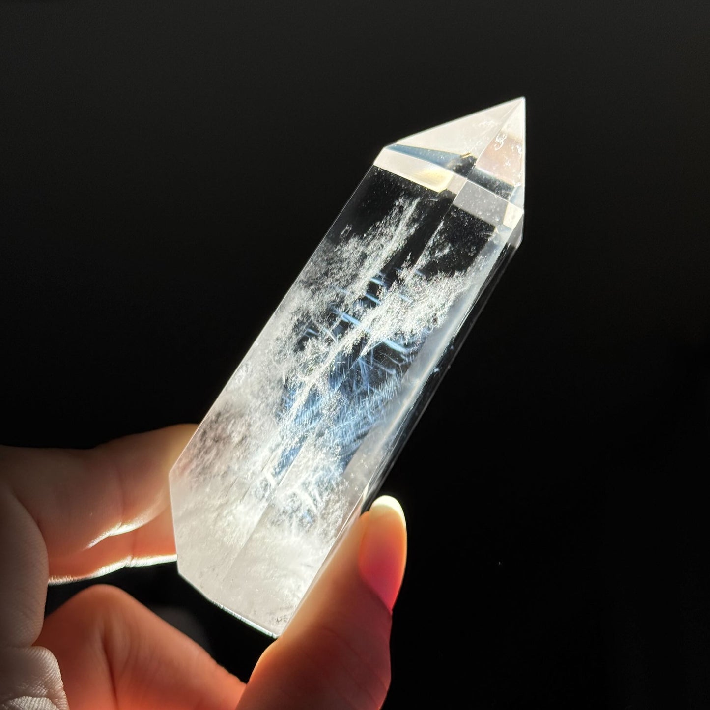 Blue Needle Quartz Point – 0.159 kg