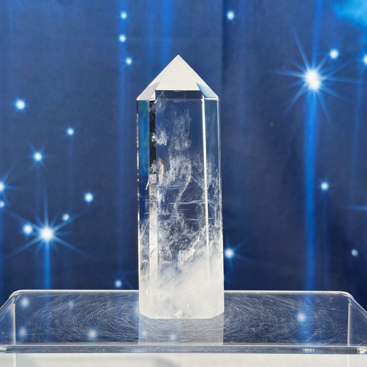 Blue Needle Quartz Point – 0.128 kg