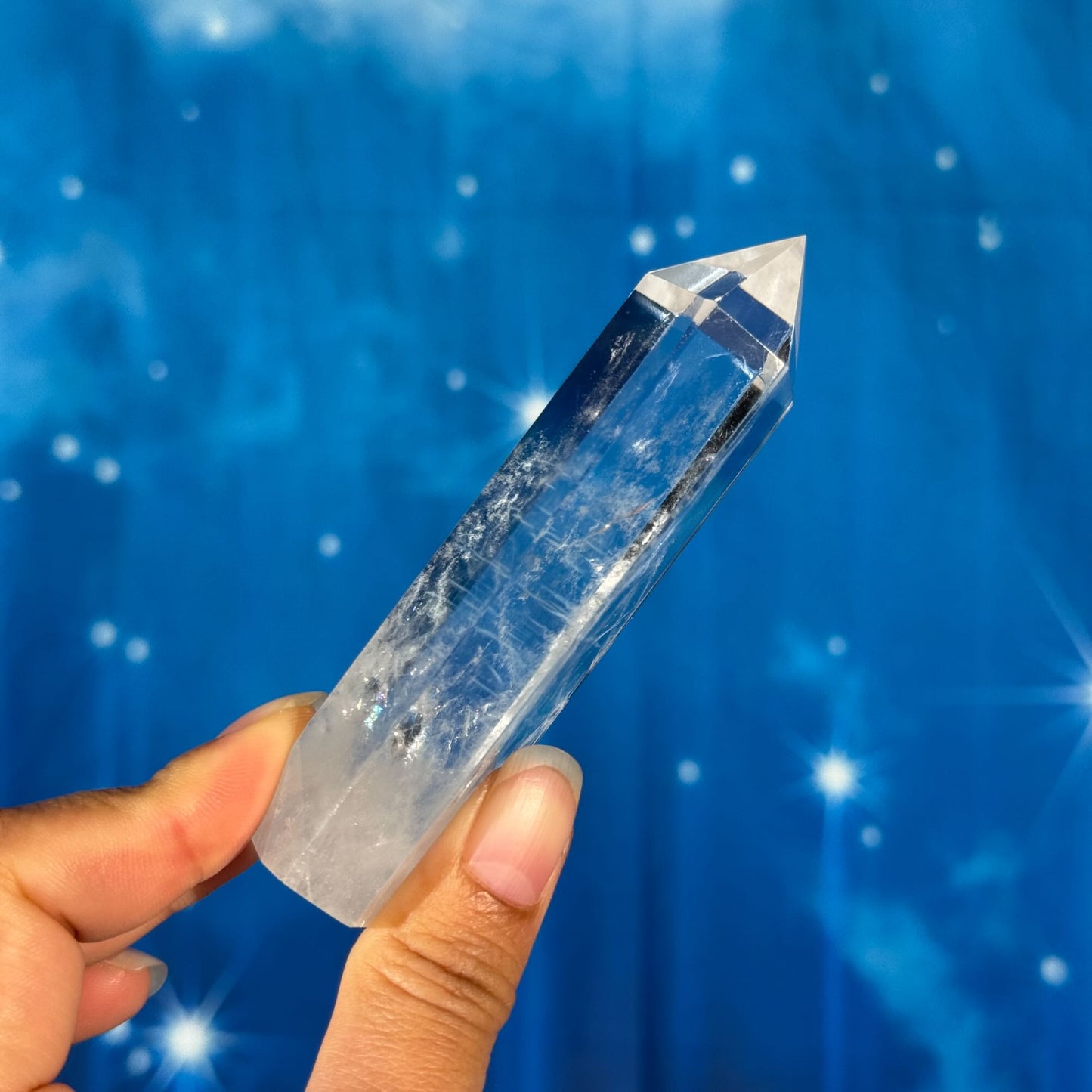 Blue Needle Quartz Point – 0.128 kg