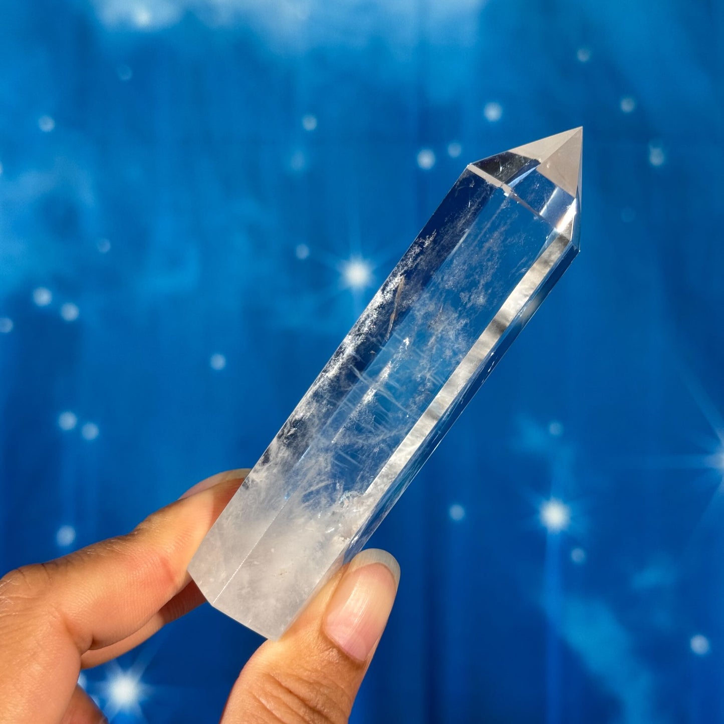 Blue Needle Quartz Point – 0.128 kg