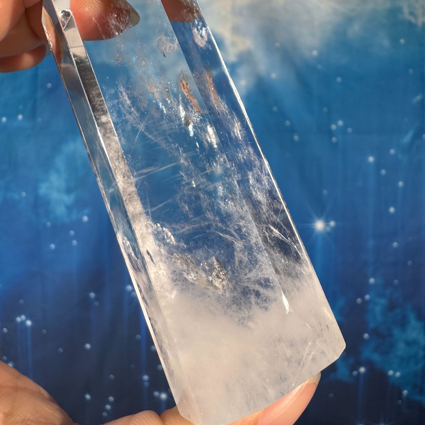 Blue Needle Quartz Point – 0.128 kg