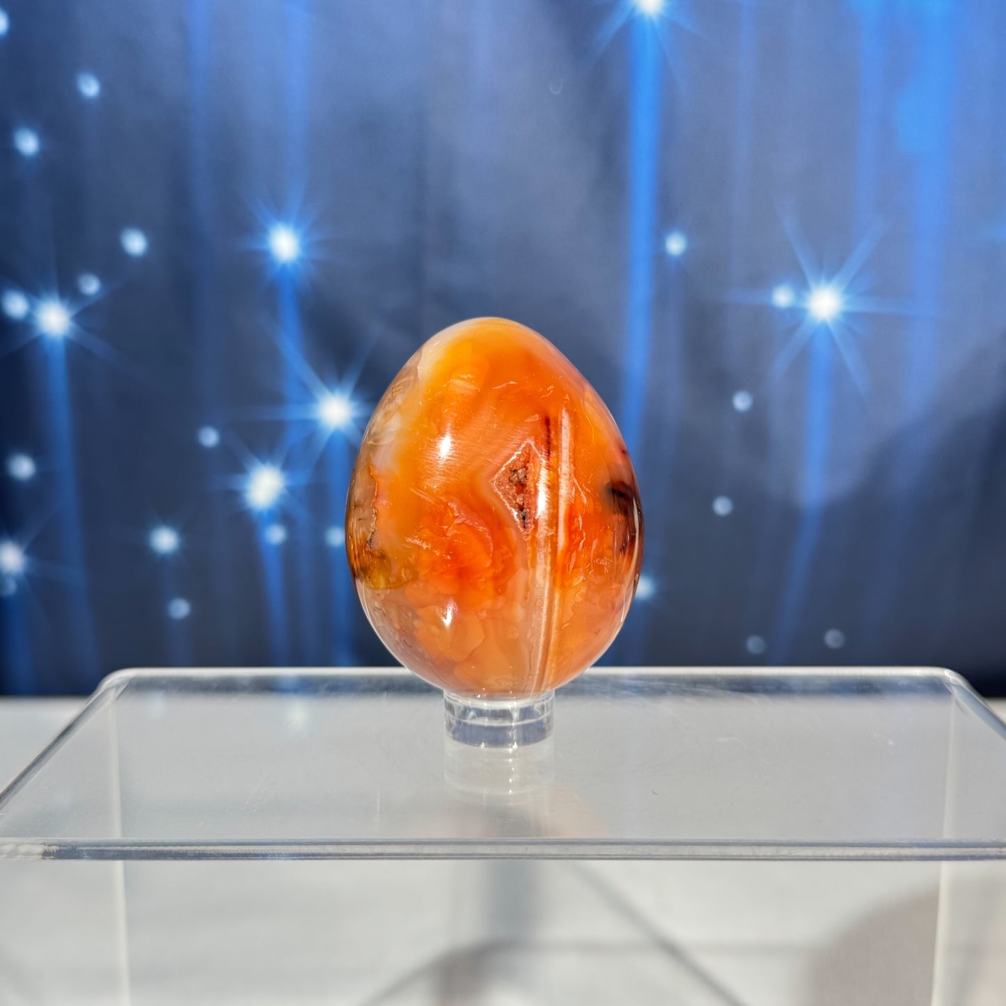 Carnelian Egg – Heated • 0.136 kg