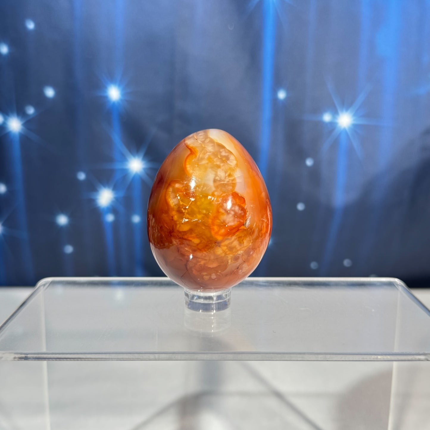 Carnelian Egg – Heated • 0.136 kg