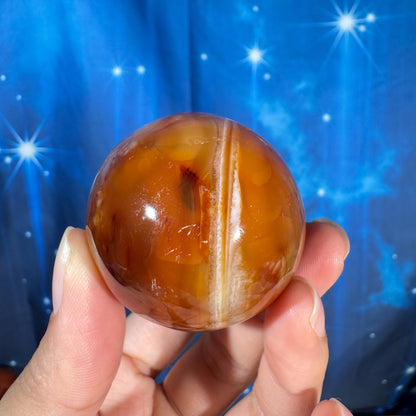 Carnelian Egg – Heated • 0.136 kg