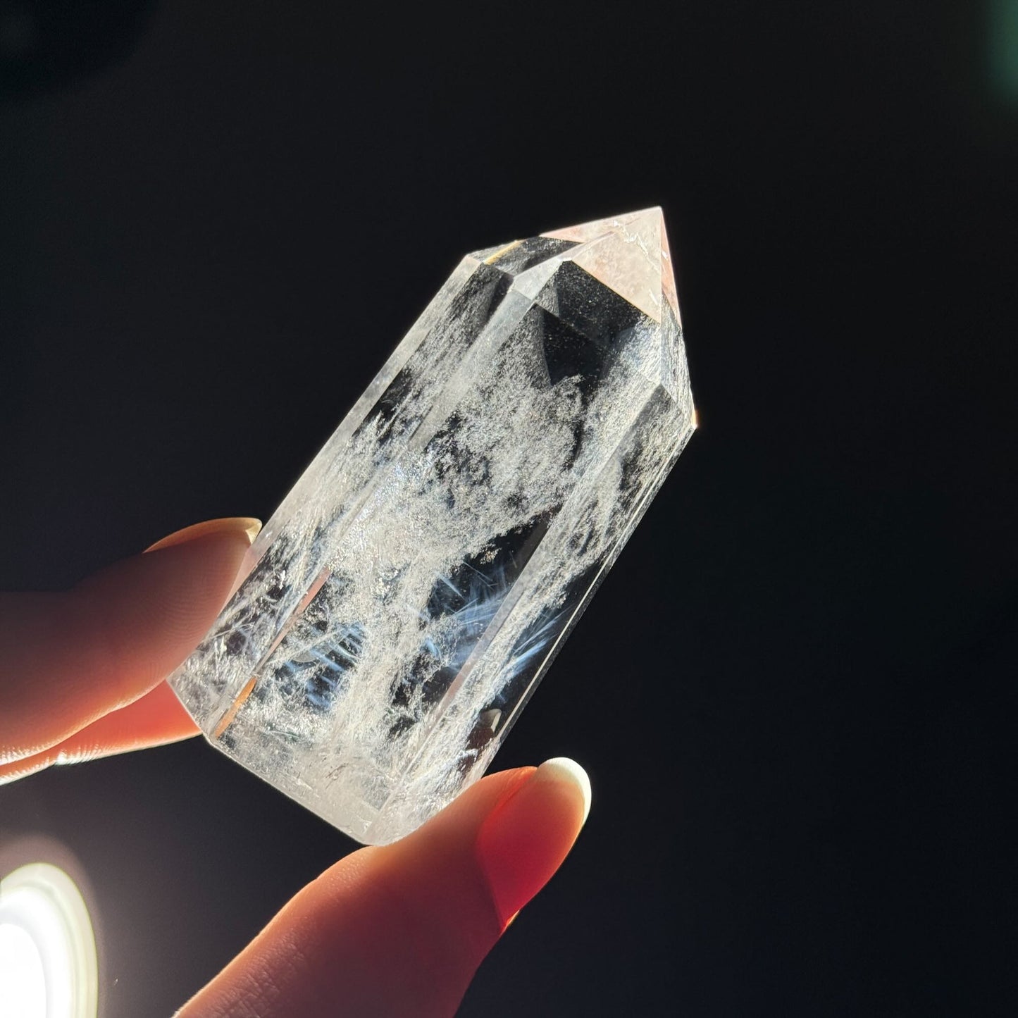 Blue Needle Quartz Point – 0.105 kg
