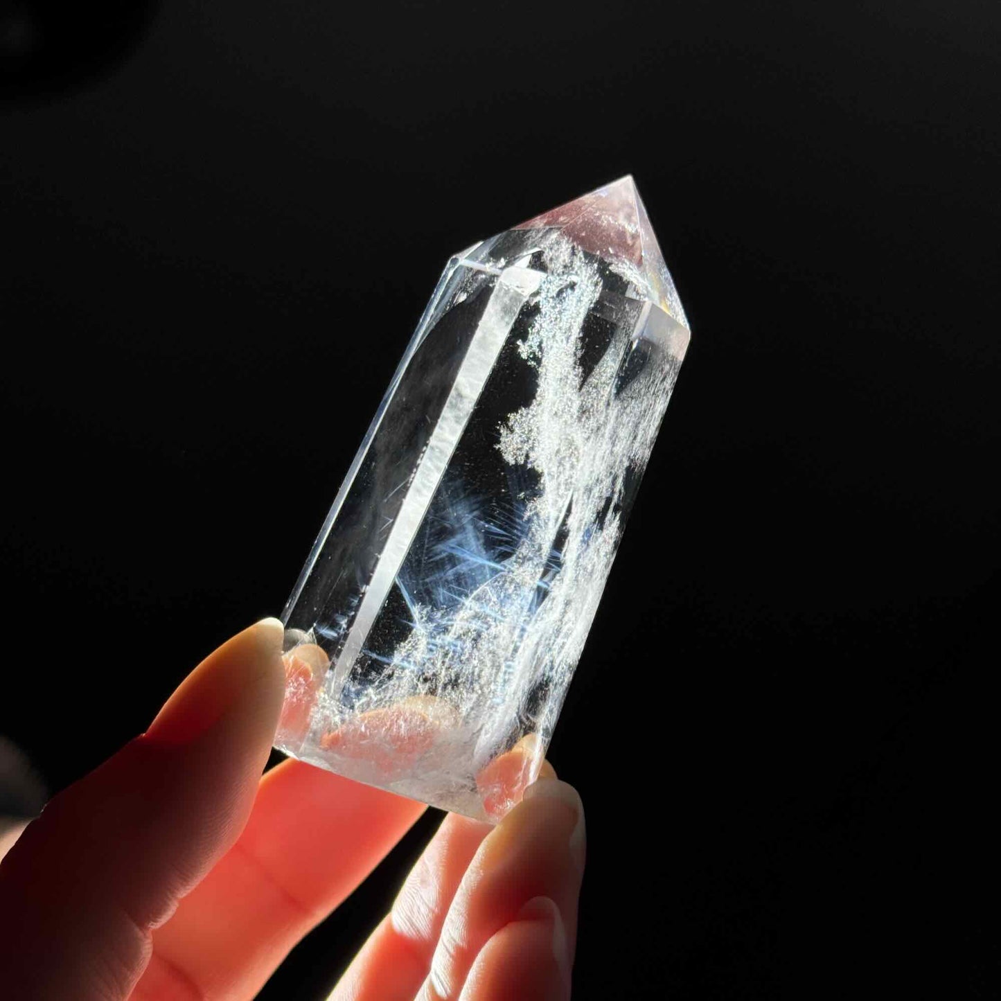 Blue Needle Quartz Point – 0.105 kg
