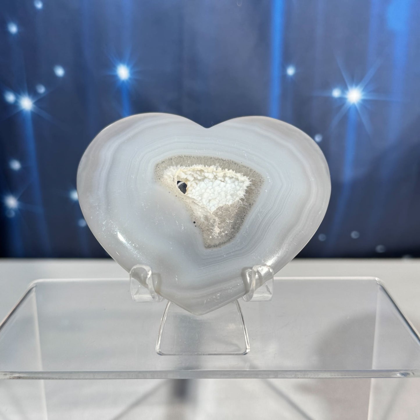 Druzy Agate Heart – 0.116 kg