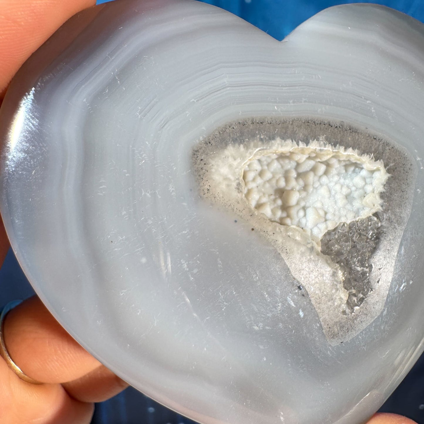 Druzy Agate Heart – 0.116 kg