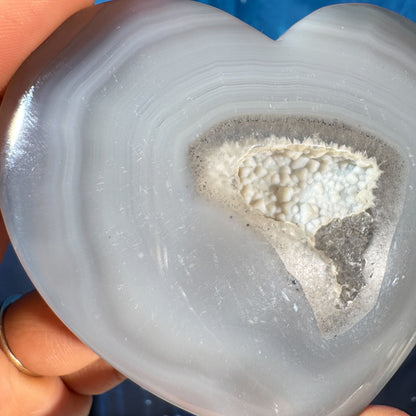 Druzy Agate Heart – 0.116 kg