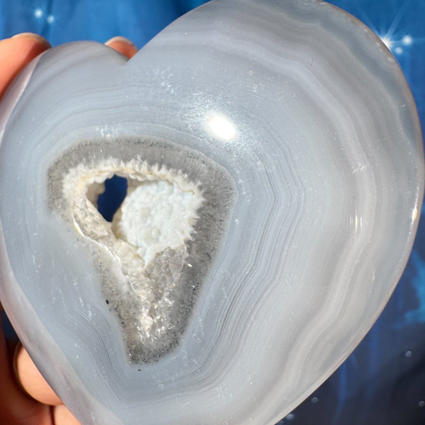 Druzy Agate Heart – 0.116 kg