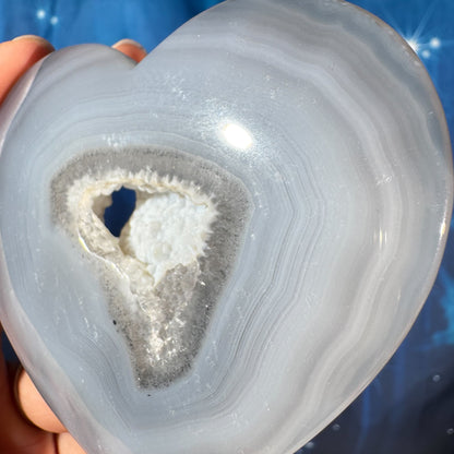 Druzy Agate Heart – 0.116 kg