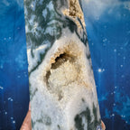 Moss Agate Tower – 1.534 kg