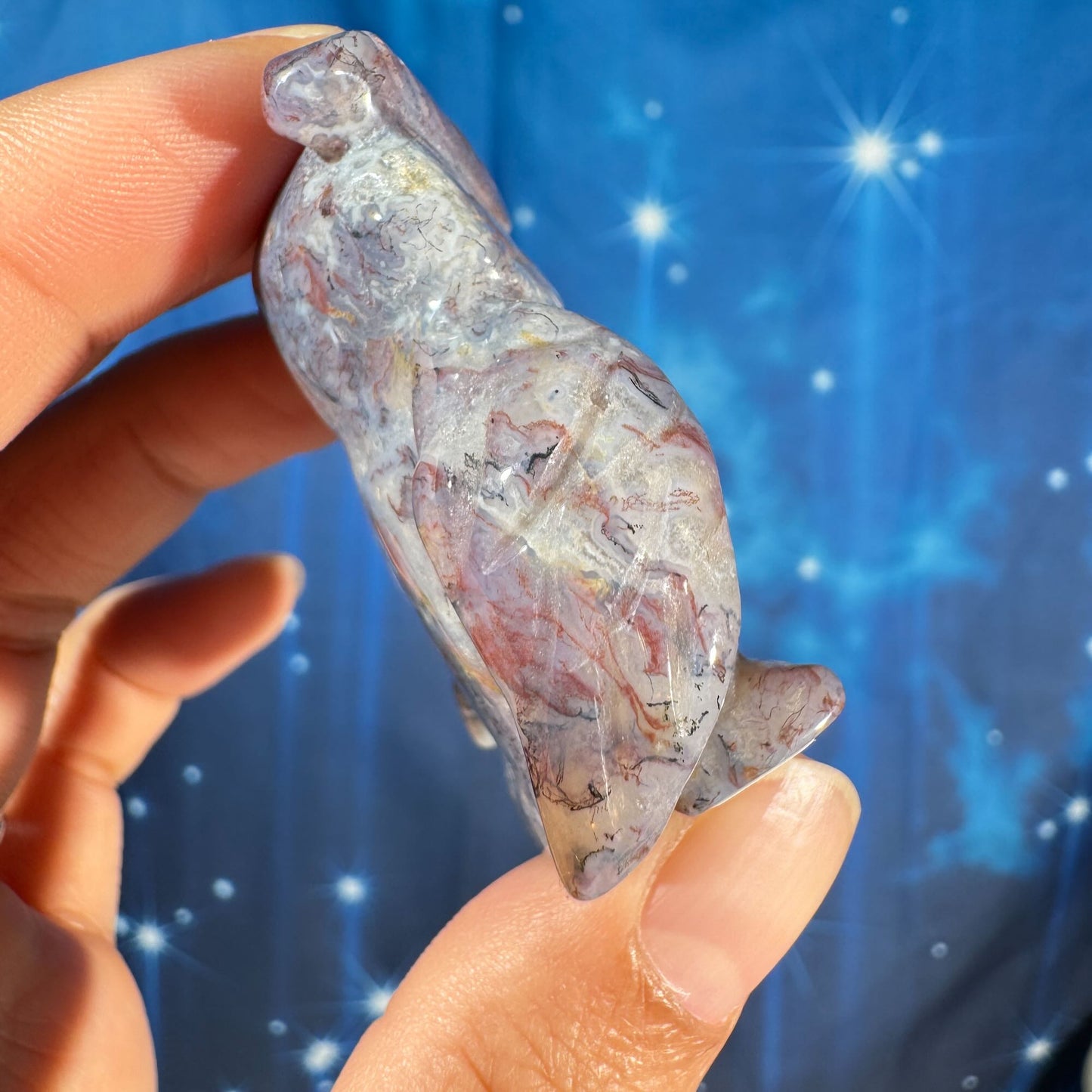 Mossy Jasper Owl – 0.057 kg