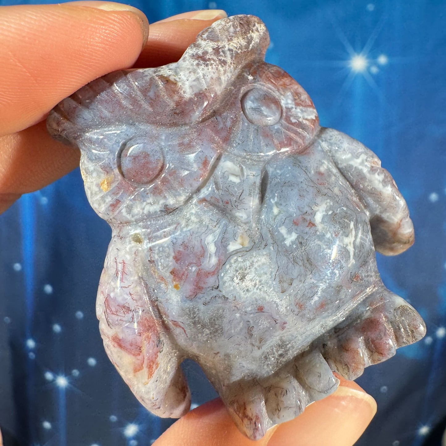 Mossy Jasper Owl – 0.057 kg
