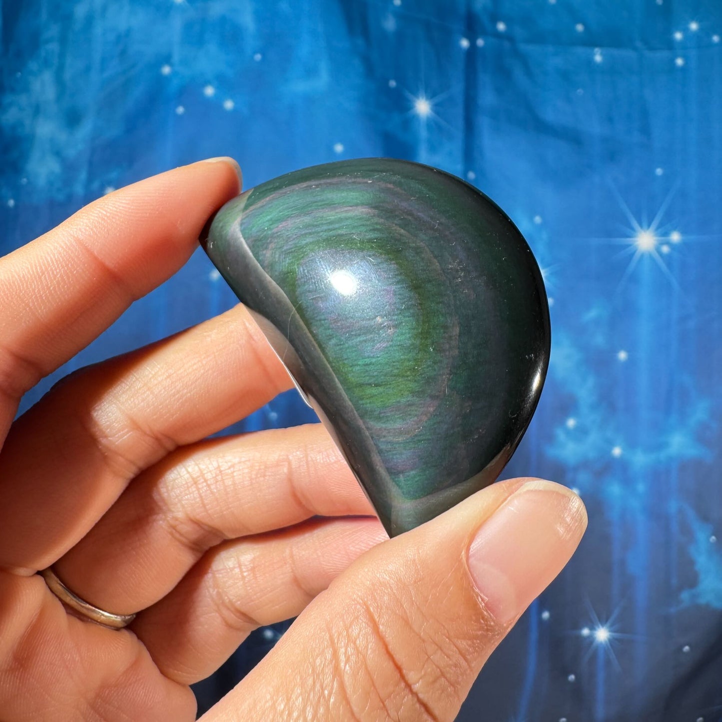 Rainbow Obsidian Moon – 0.045 kg