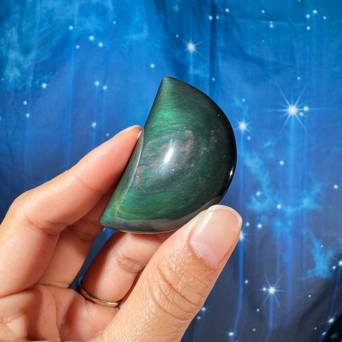 Rainbow Obsidian Moon – 0.045 kg