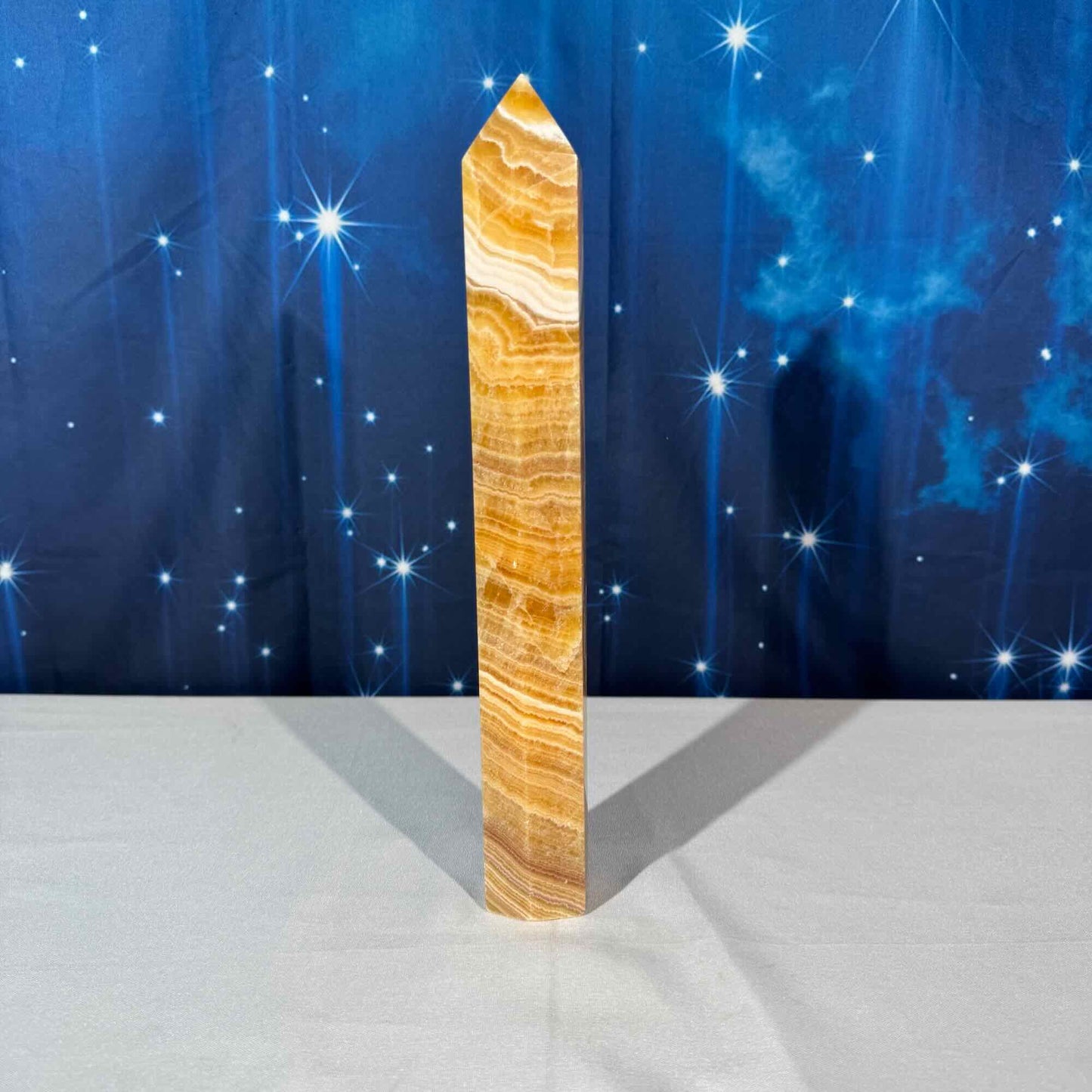 Orange Calcite Tower – 1.060 kg