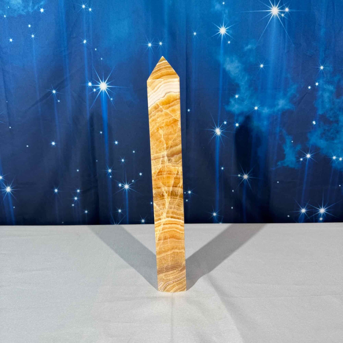 Orange Calcite Tower – 1.060 kg