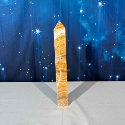 Orange Calcite Tower – 1.060 kg