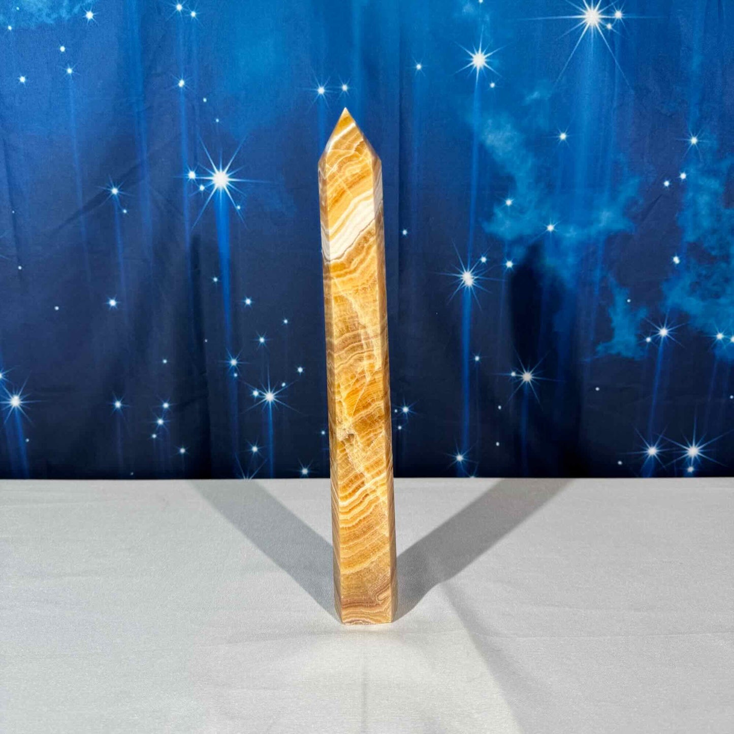 Orange Calcite Tower – 1.060 kg