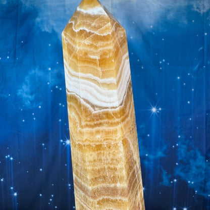 Orange Calcite Tower – 1.060 kg