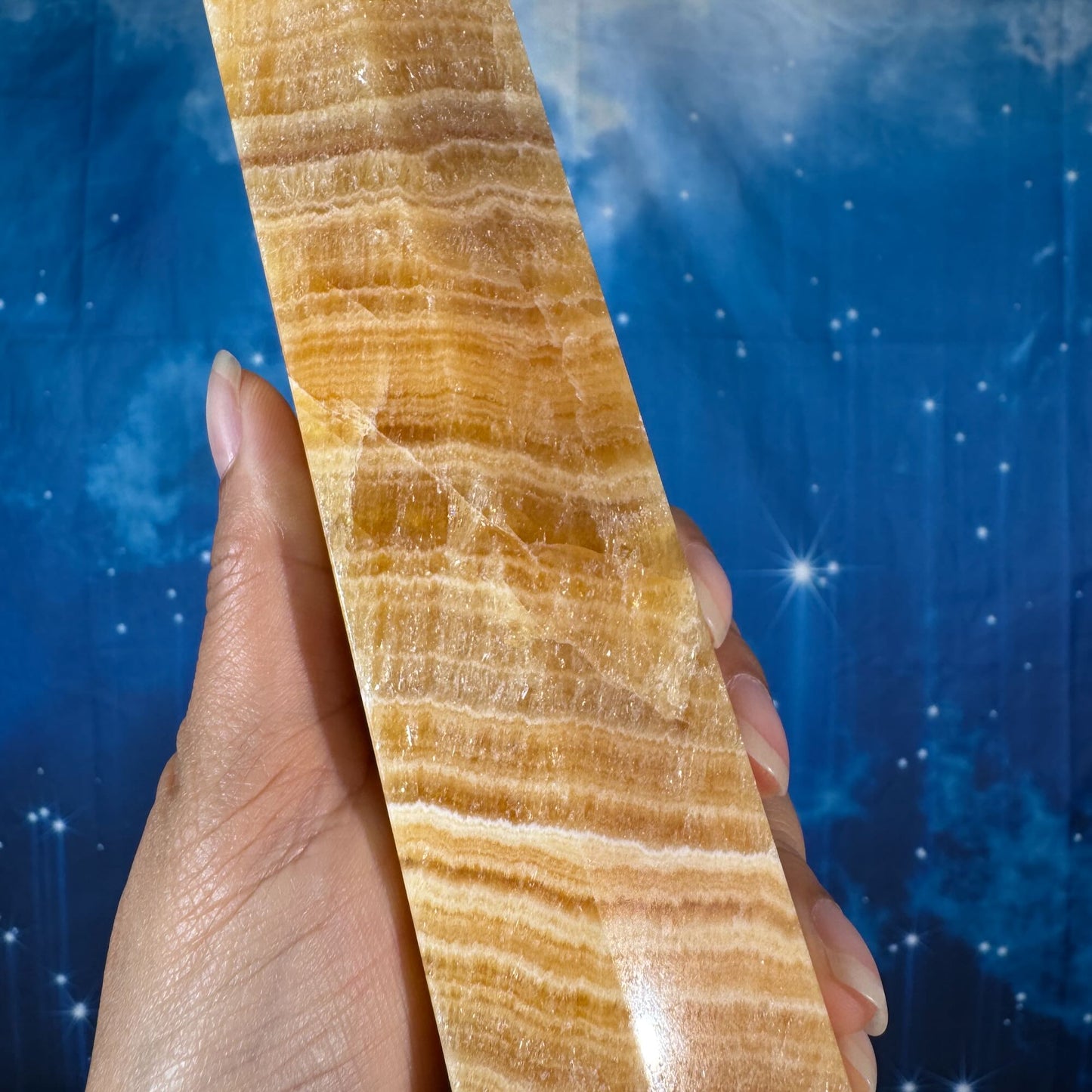Orange Calcite Tower – 1.060 kg
