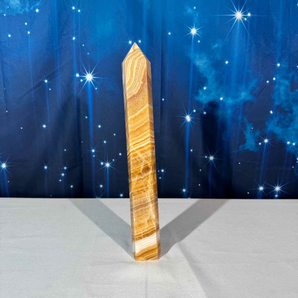 Orange Calcite Tower – 1.211 kg