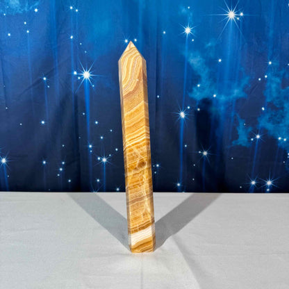 Orange Calcite Tower – 1.211 kg