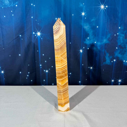 Orange Calcite Tower – 1.211 kg