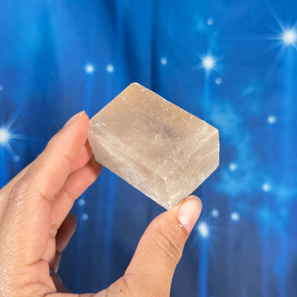 Pink Calcite Parallelogram – 0.094 kg
