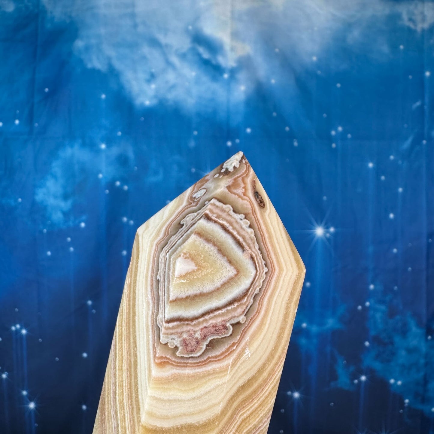 Orange Calcite Tower – 1.211 kg