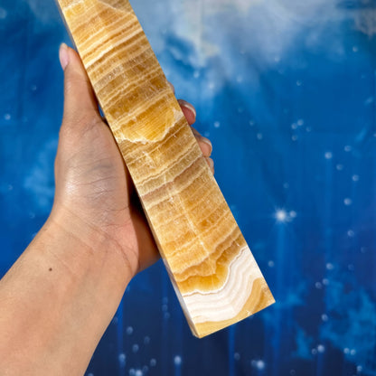 Orange Calcite Tower – 1.211 kg