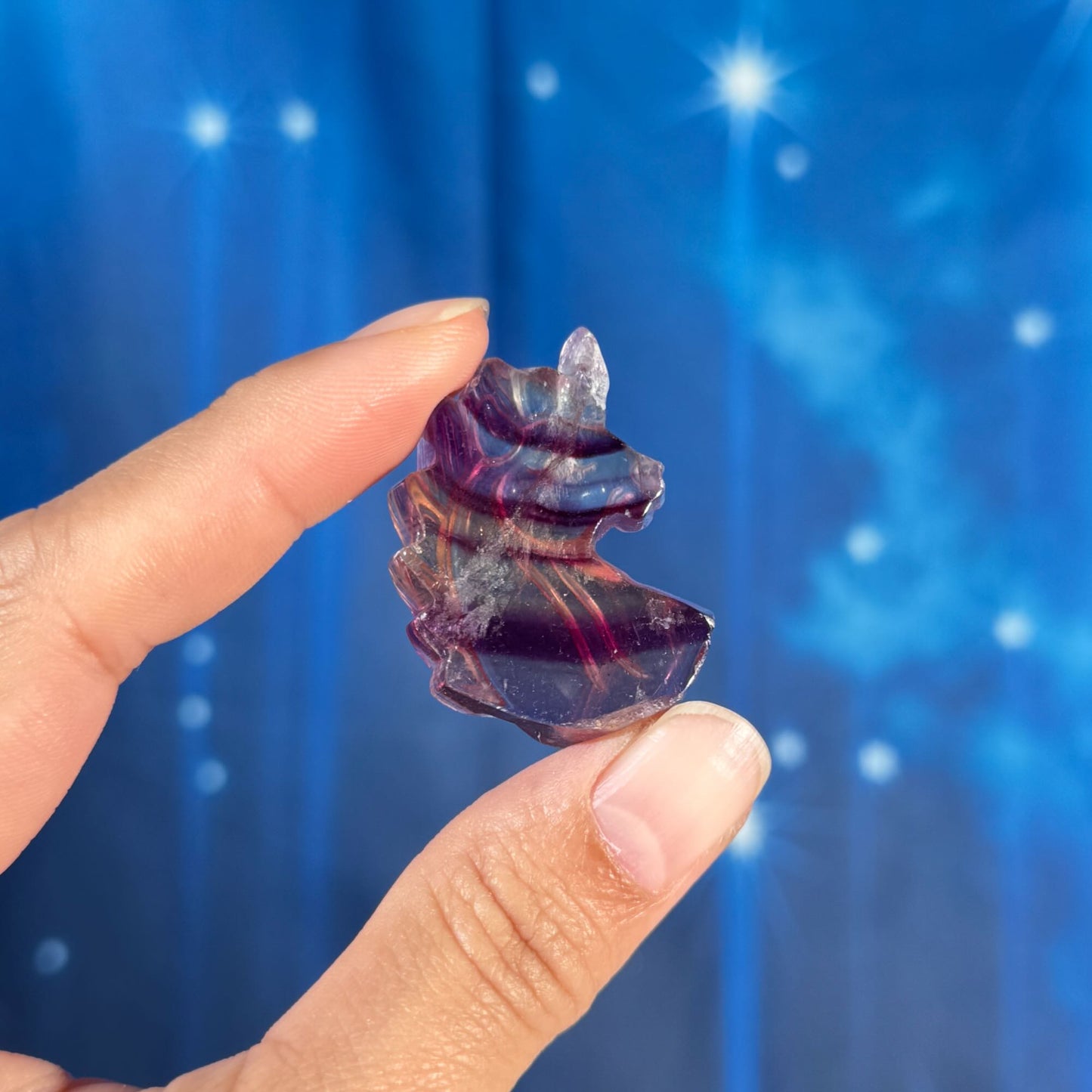 Rainbow Fluorite Unicorn – 0.020 kg