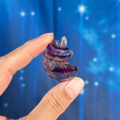 Rainbow Fluorite Unicorn – 0.020 kg