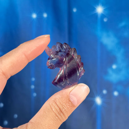 Rainbow Fluorite Unicorn – 0.020 kg