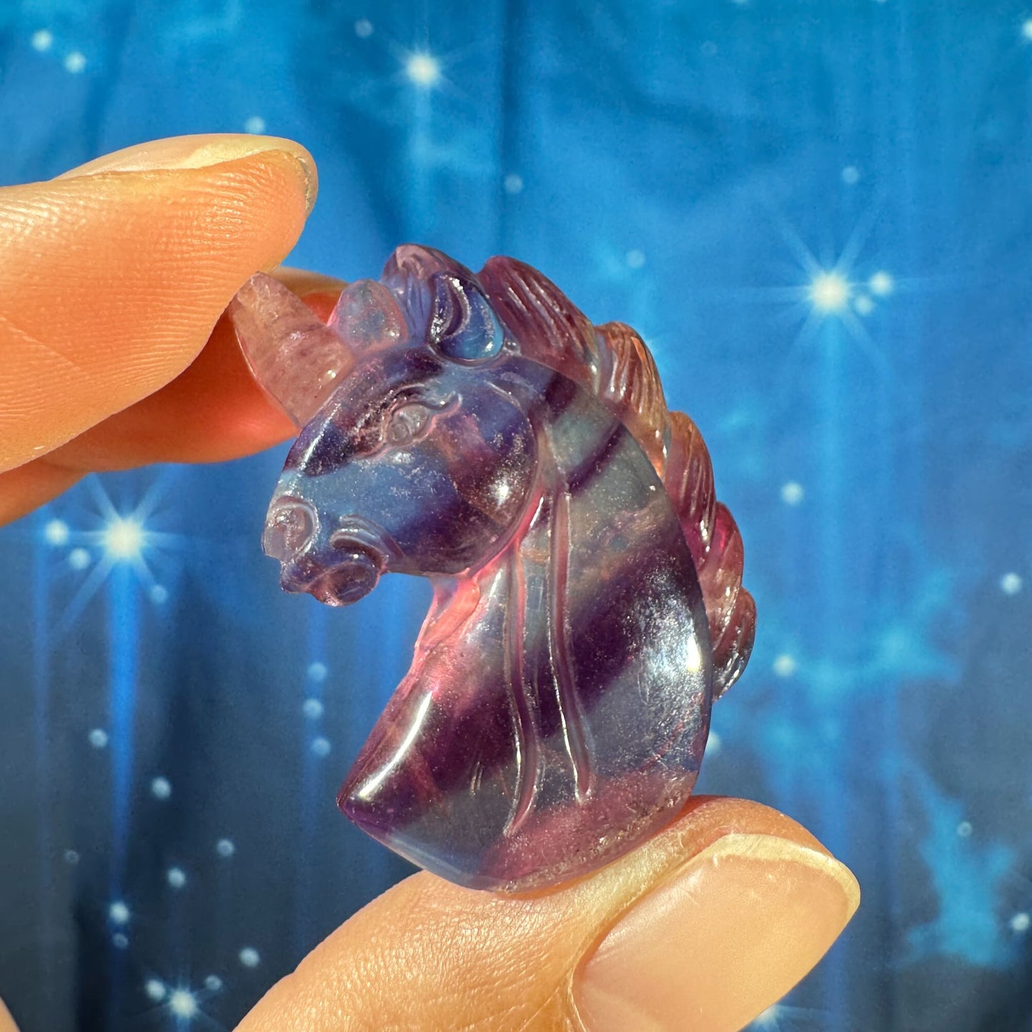 Rainbow Fluorite Unicorn – 0.020 kg