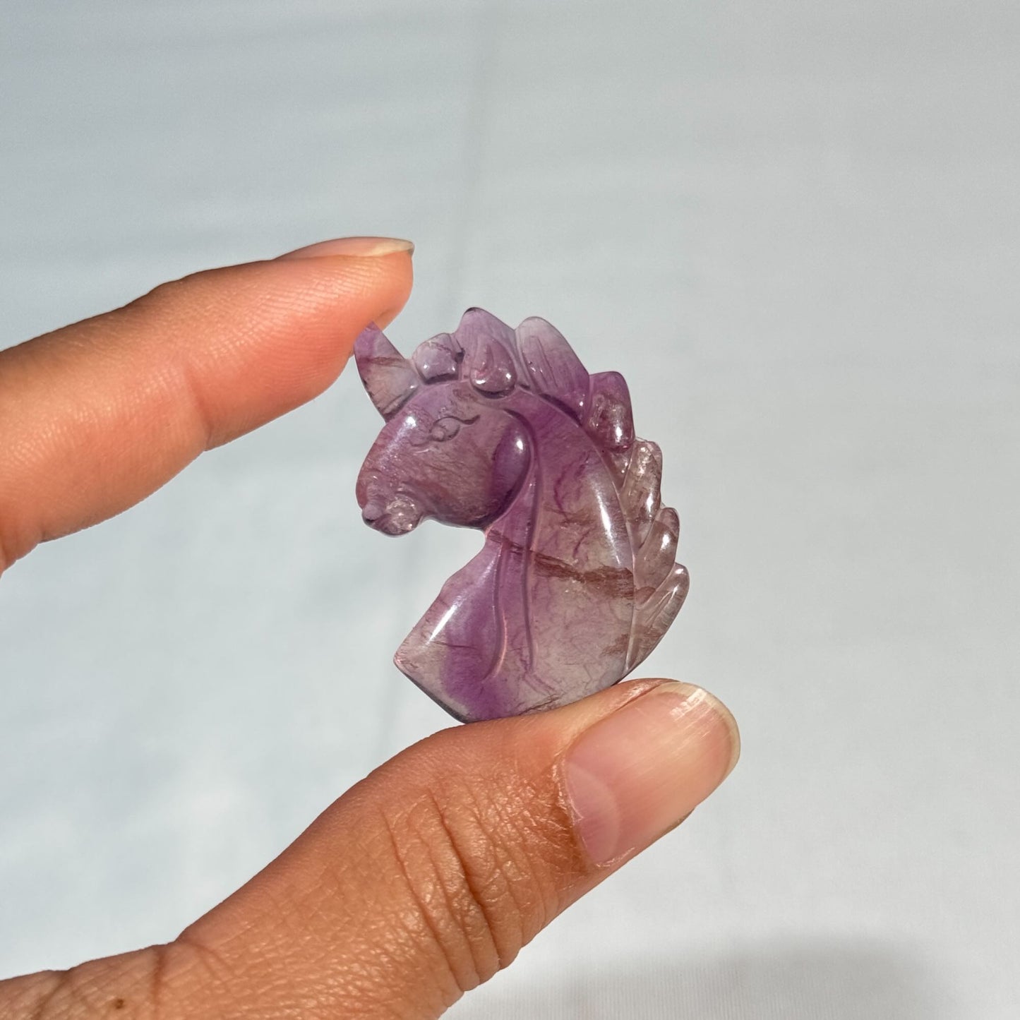 Rainbow Fluorite Unicorn – 0.011 kg