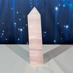 Pink Mangano Calcite Tower – 0.612 kg