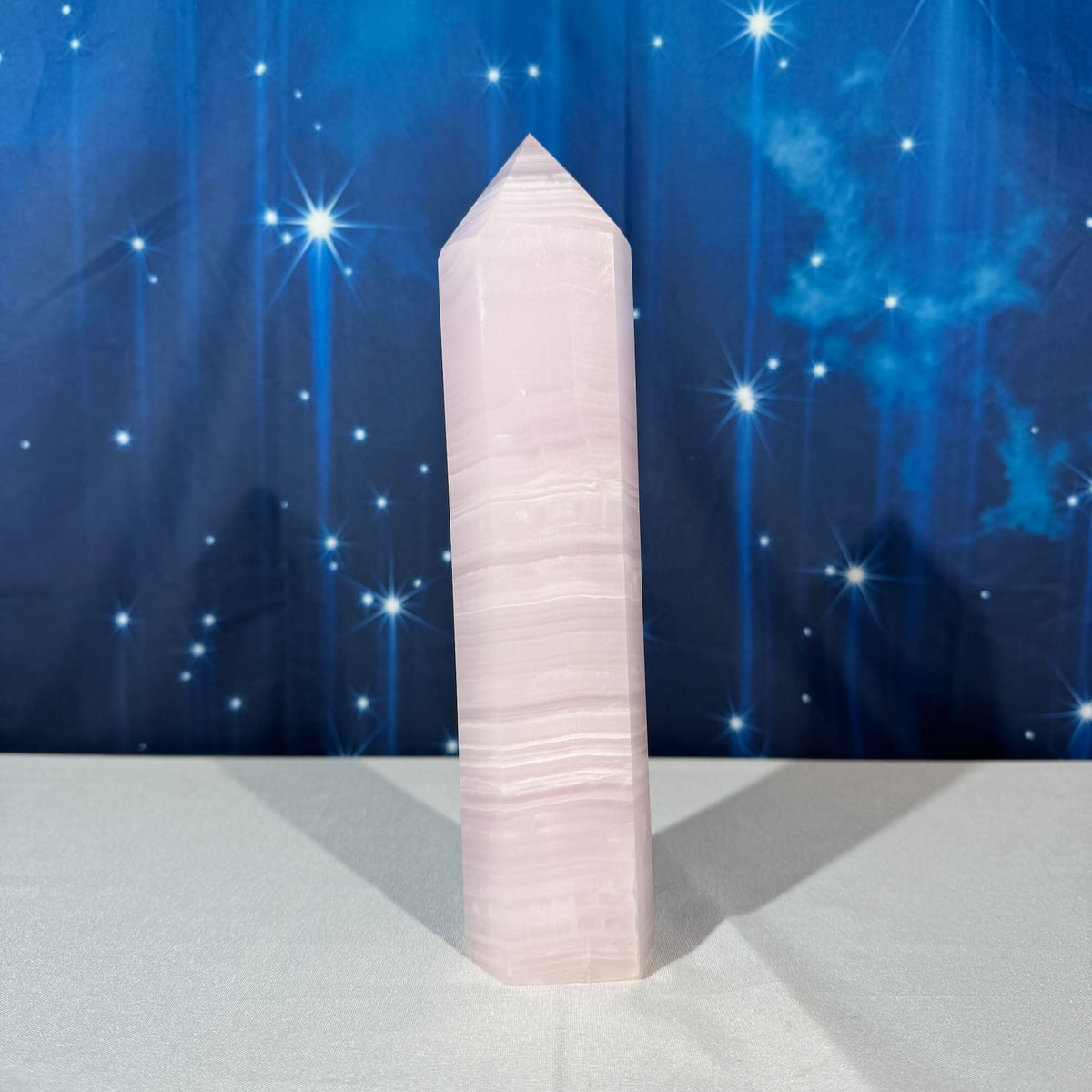 Pink Mangano Calcite Tower – 1.443 kg